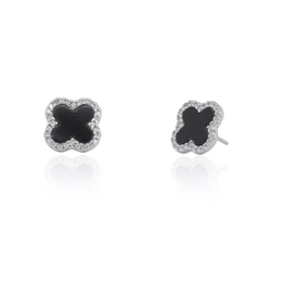 House of Jewellery BLACK STUD EARRINGS