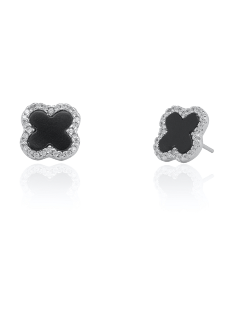 House of Jewellery HOJ BLACK STUD EARRINGS