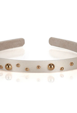 Limlim Limlim Satin Gold Ball Hairband