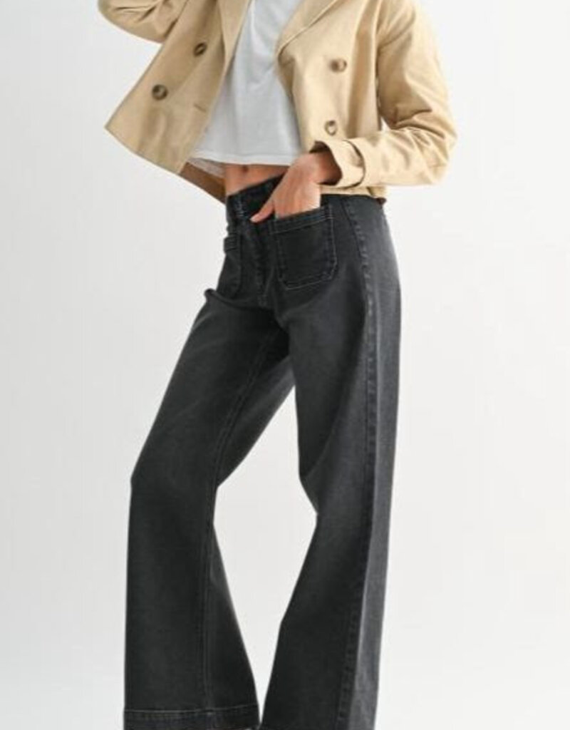 Just Black Just Black Gracie Wide Leg jeans