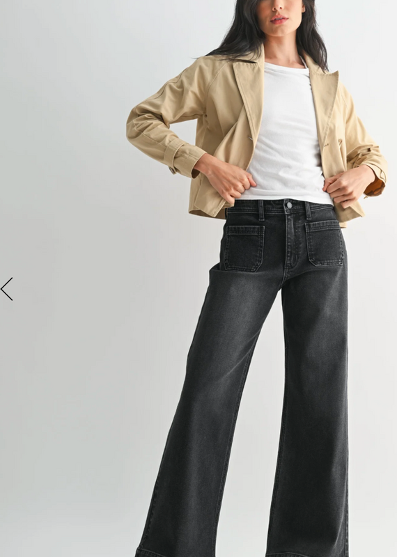 Just Black Just Black Gracie Wide Leg jeans