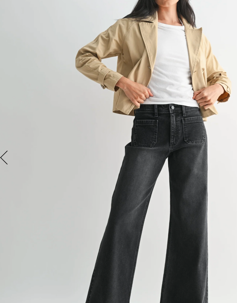 Just Black Just Black Gracie Wide Leg jeans