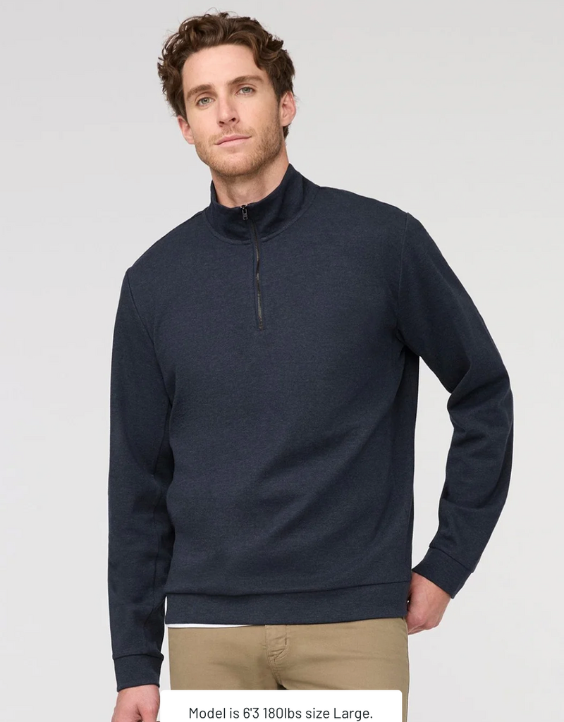 Duer Duer Performance Flannel Quarter Zip