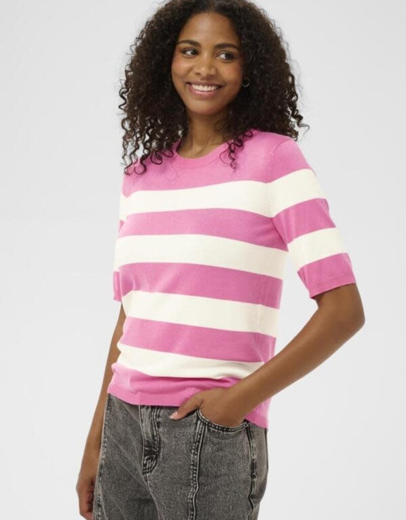 Kaffe Kaffe Lizza ss stripe knit