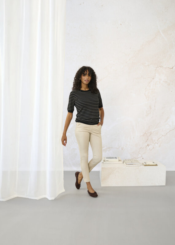 Kaffe Lizza ss stripe knit