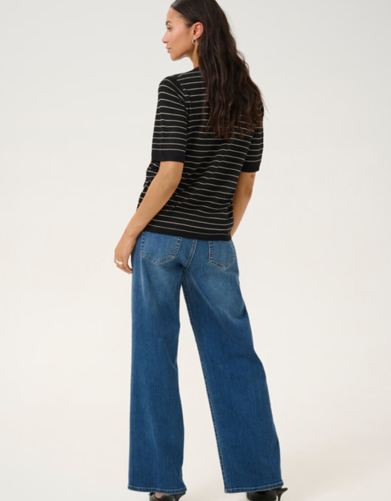 Kaffe Kaffe Lizza ss stripe knit
