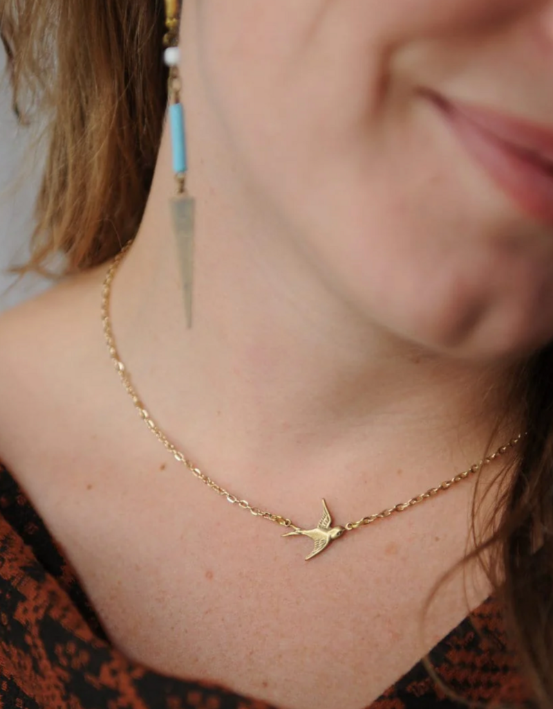 Fierce Deer Fierce Deer Flying Bird necklace