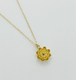 Fierce Deer Lotus Flower necklace