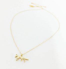 Fierce Deer Fox necklace