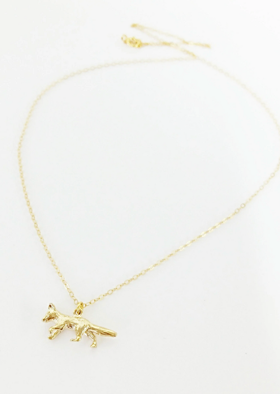 Fierce Deer Fox necklace