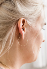 Fierce Deer Fierce Deer Dainty Hexagon earrings