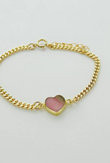 Fierce Deer Fierce Deer Gemstone Heart bracelet
