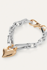Jenny Bird Jenny Bird Padlock Heart Chain bracelet