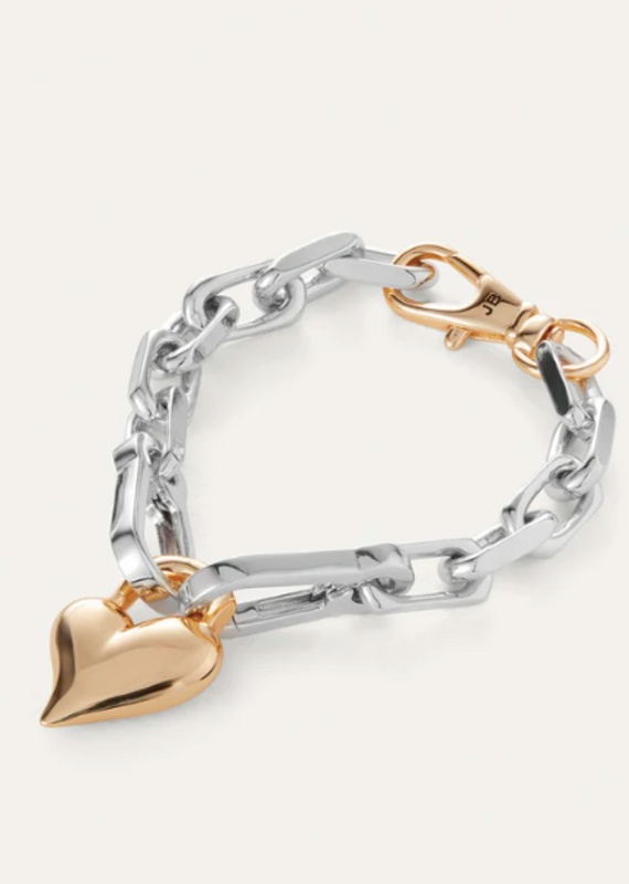 Jenny Bird Padlock Heart Chain bracelet