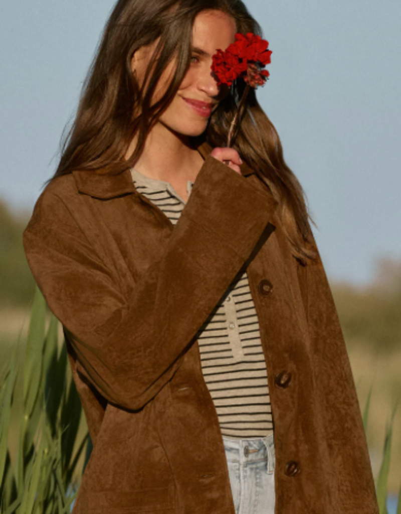 Z Supply Z Supply Decker Faux Suede Coat