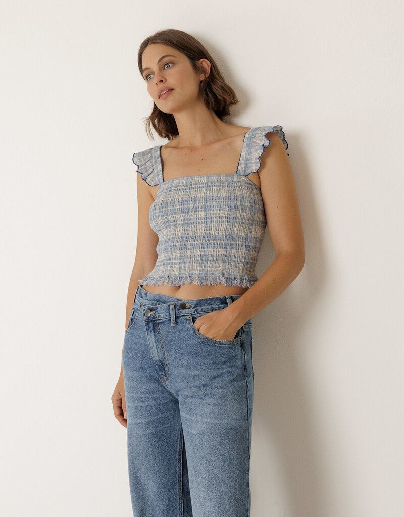 Indi & Cold Indi Elastic crop top