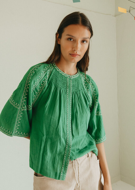 Indi & Cold Bell slv blouse