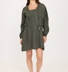 Pistache Military Zip Jacket