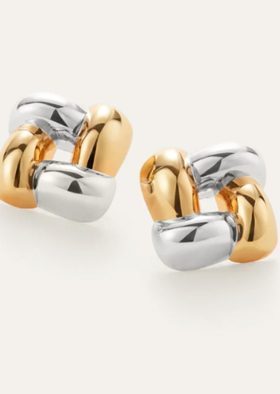 Jenny Bird Med Woven Square earrings