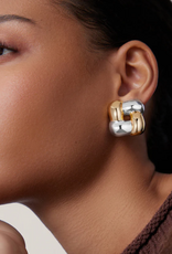 Jenny Bird Jenny Bird Med Woven Square earrings