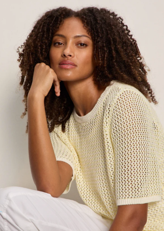 Sanctuary Open knit tee