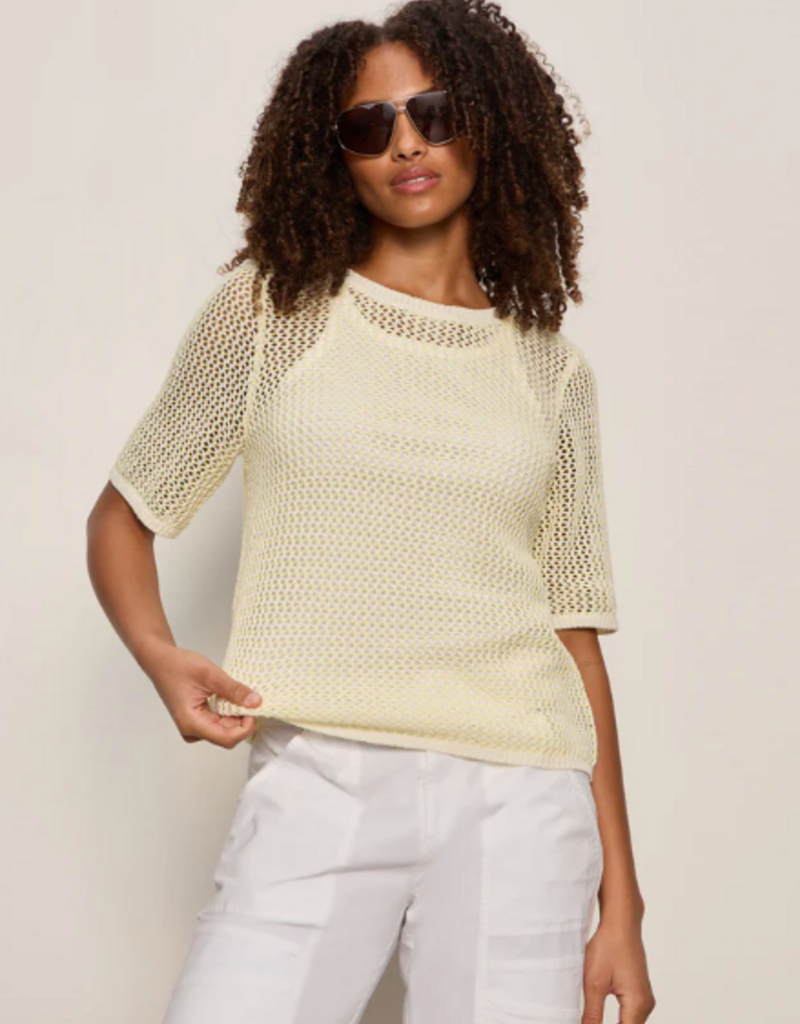 Sanctuary Sanctuary Open knit tee