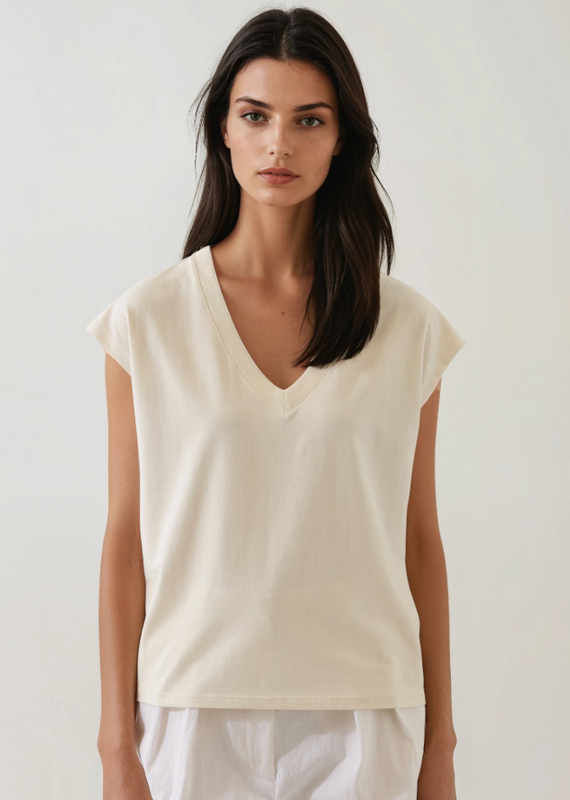 Patrick Assaraf Vneck Dolman tee