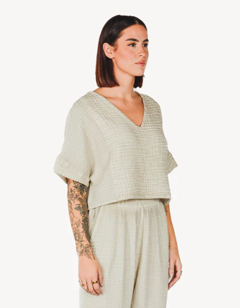 Pokoloko Pokoloko Crinkle Crop top