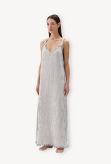 Pokoloko Pokoloko Striped Crinkle Strappy dress