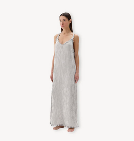 Pokoloko Striped Crinkle Strappy dress