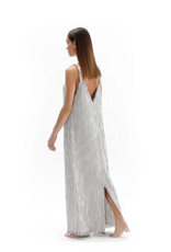 Pokoloko Pokoloko Striped Crinkle Strappy dress