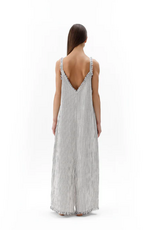 Pokoloko Pokoloko Striped Crinkle Strappy dress