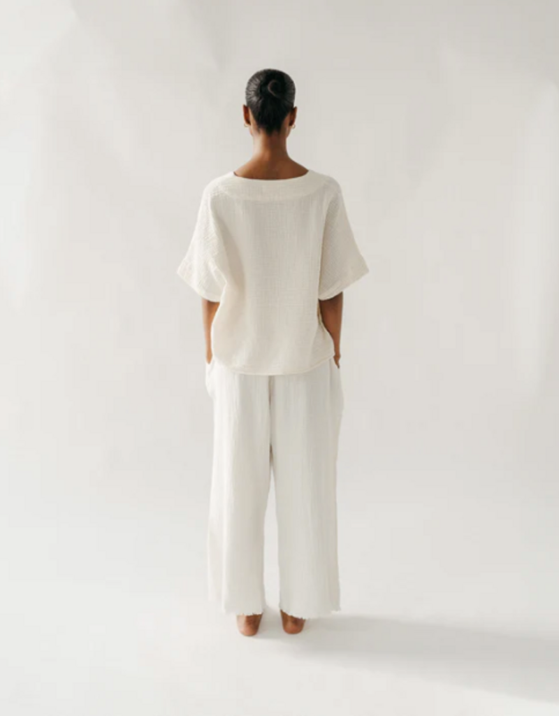 Pokoloko Pokoloko Crinkle V-Neck Top
