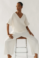 Pokoloko Pokoloko Crinkle V-Neck Top