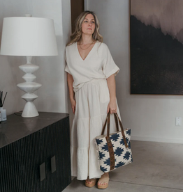 Pokoloko Crinkle V-Neck Top