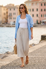 Ichi Ichi Foxa stripe midi skirt