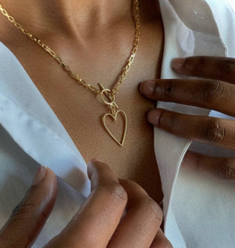 Lover's Temp Lovestruck heart necklace