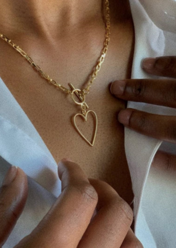 Lover's Temp Lovestruck heart necklace