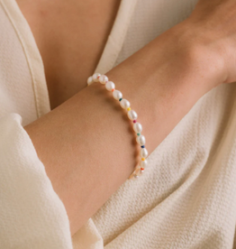 Lover's Tempo Rainbow pearl bracelet