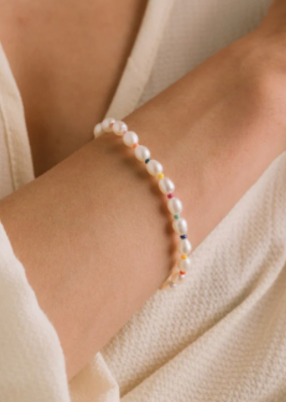 Lover's Tempo Rainbow pearl bracelet