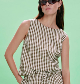 Sanctuary Better Days Gingham shell