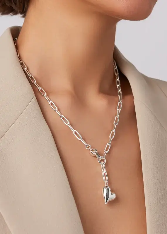Jenny Bird Puffy Heart necklace
