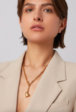 Jenny Bird Jenny Bird Puffy Heart necklace