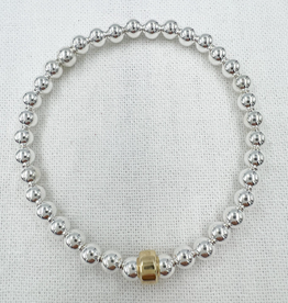 Saskia de Vries Gold Rondelle bracelet
