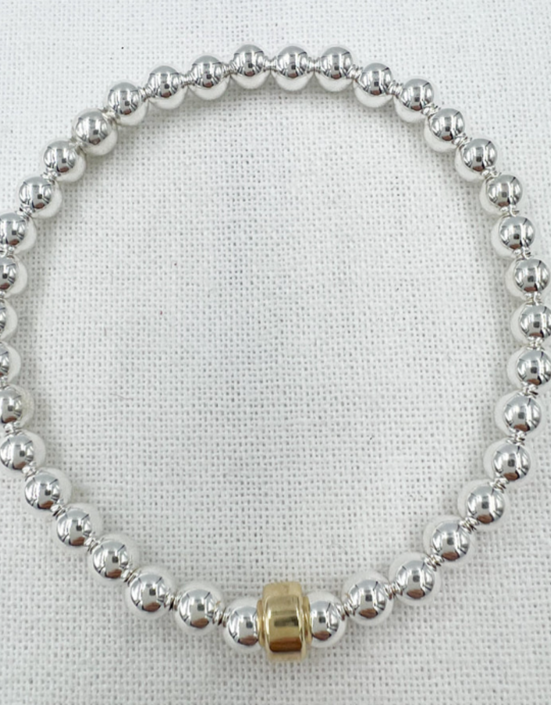 Saskia de Vries Saskia Gold Rondelle bracelet