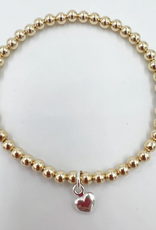 Saskia de Vries Saskia Puffy Heart bracelet