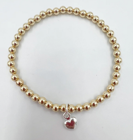 Saskia de Vries Puffy Heart bracelet
