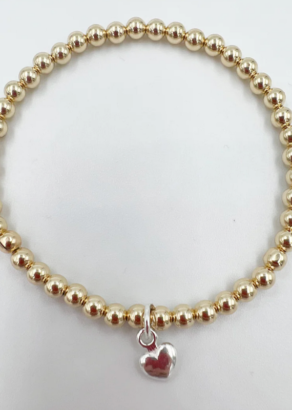 Saskia de Vries Puffy Heart bracelet