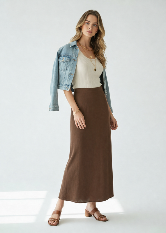 Pistache Slip skirt