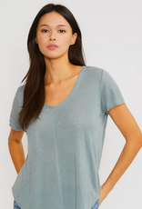 Wasabi + Mint Seam Tee